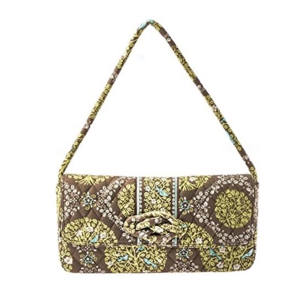 Vera Bradley NWT Knot Just a Clutch Bag (Sittin in a Tree) Grren Brown Tree Bird - Picture 9 of 12
